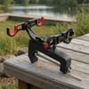 Clamp-on Rod Holder Adjustable Double Fishing Stable for Anglers