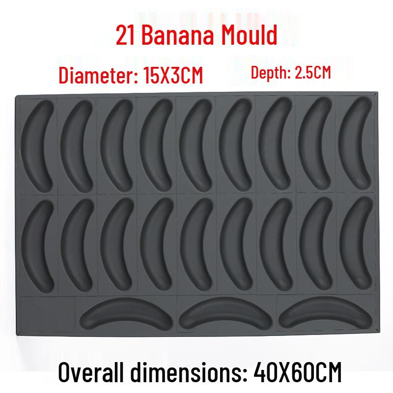 Thickened 21-Cavity Mini Banana Baking Mold