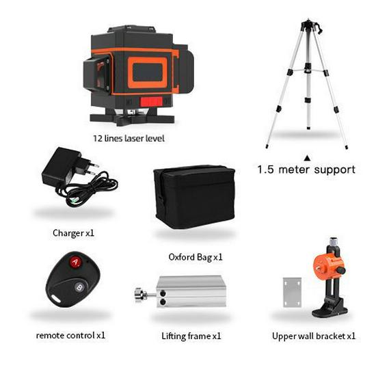 Infrared 16-Line High Precision Green Light Level for Wall & Floor Mounting