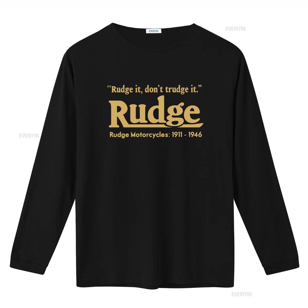 Rudge Motorcycle Vintage Bike Classic Retro Biker T Shirt It Dont Trudge Motorcycles 1911 1946 Vintage Washed Stylish