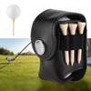 Golf Ball Bag Holder Clip Utility Pouch Sports Golfing Tackle Set with Balls Tees Black