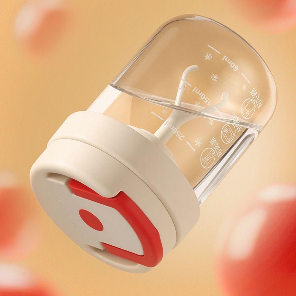 Clear Rotating Blender Mug 300ml Protein Shake Bottle Self Mixing Coffee Mug  Household