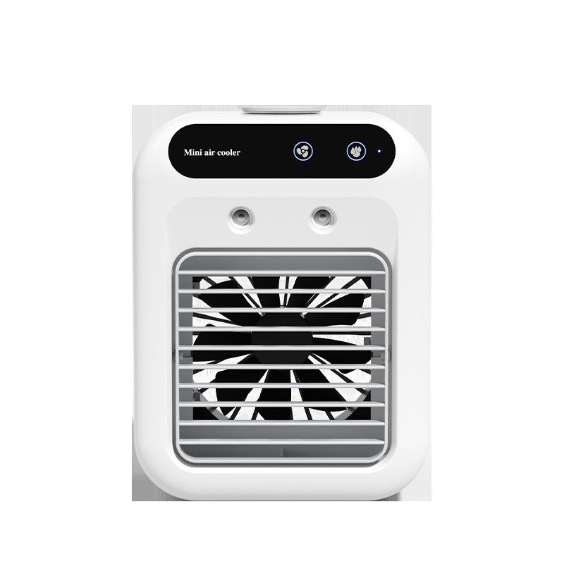 Portable Bladeless Air Conditioner Fan: Water-Cooled, Humidifying, & Spray Cooling for Office Use