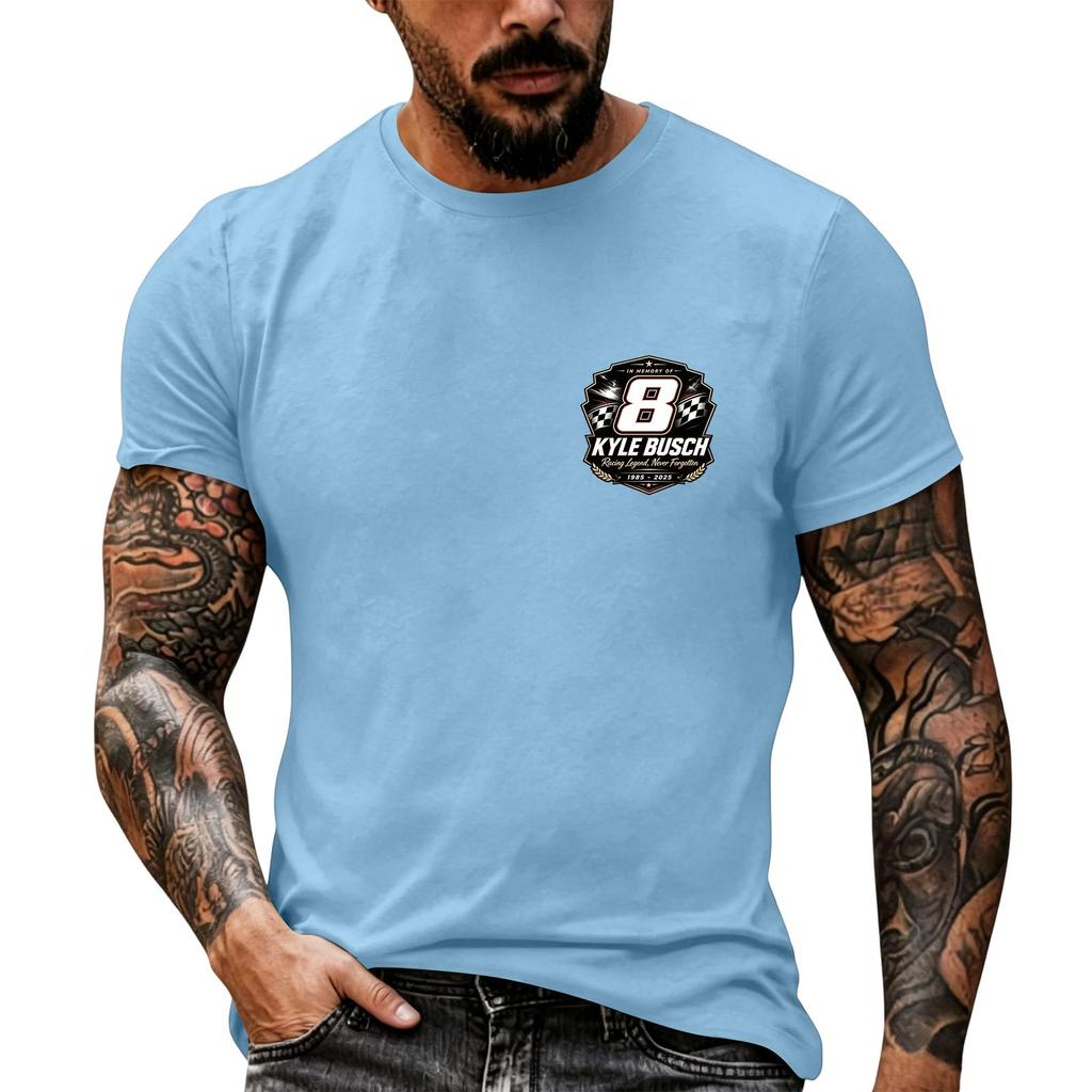 Men's Short Sleeve Racing Graphic T Shirt Nascar Inspired Vintage Style Casual Tee for Racing Enthusiasts Summer Wear