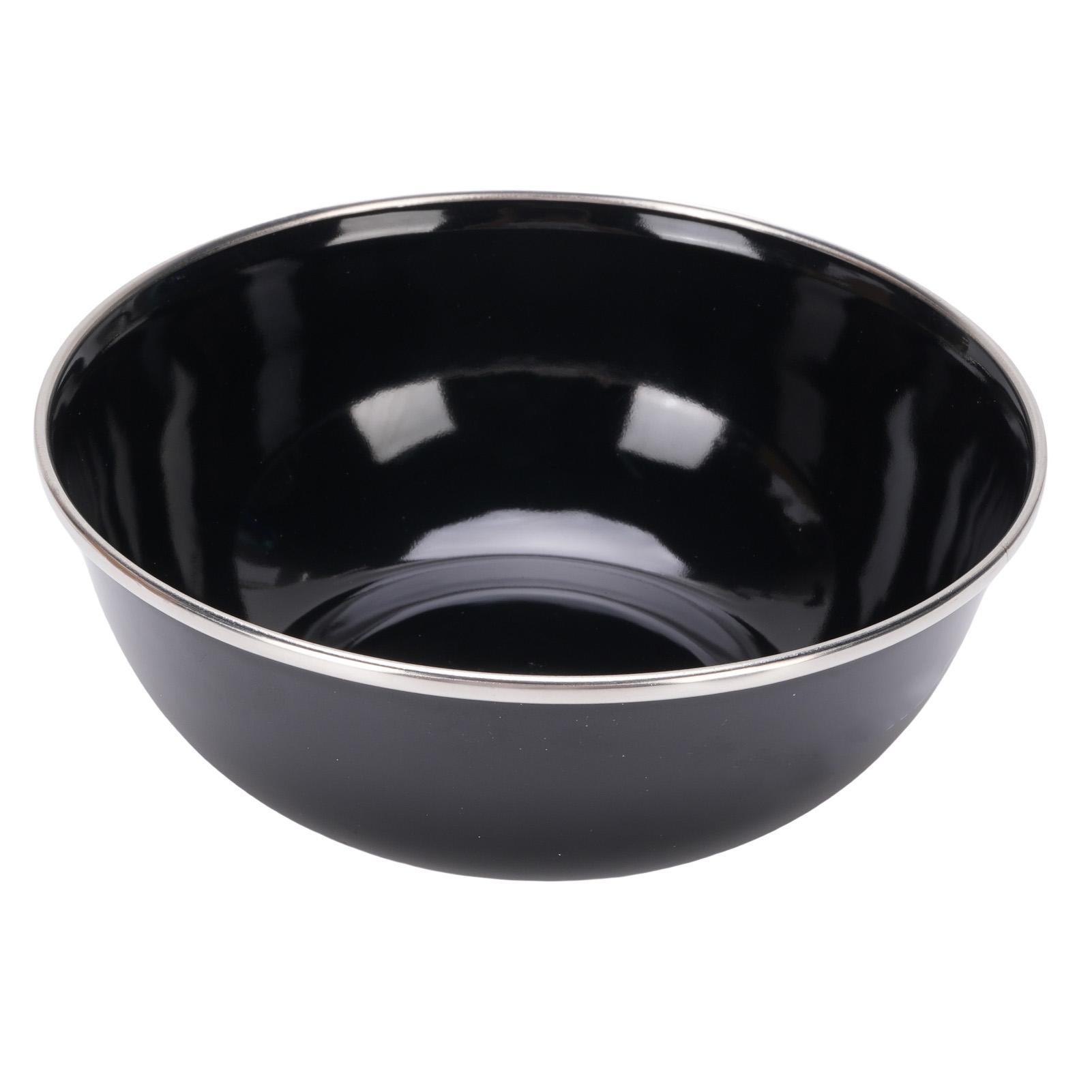 Enamel Bowl 450ml Enamel Stainless Steel Soup Bowl Kitchen Enamelware for Camping and Backpacking Cookware