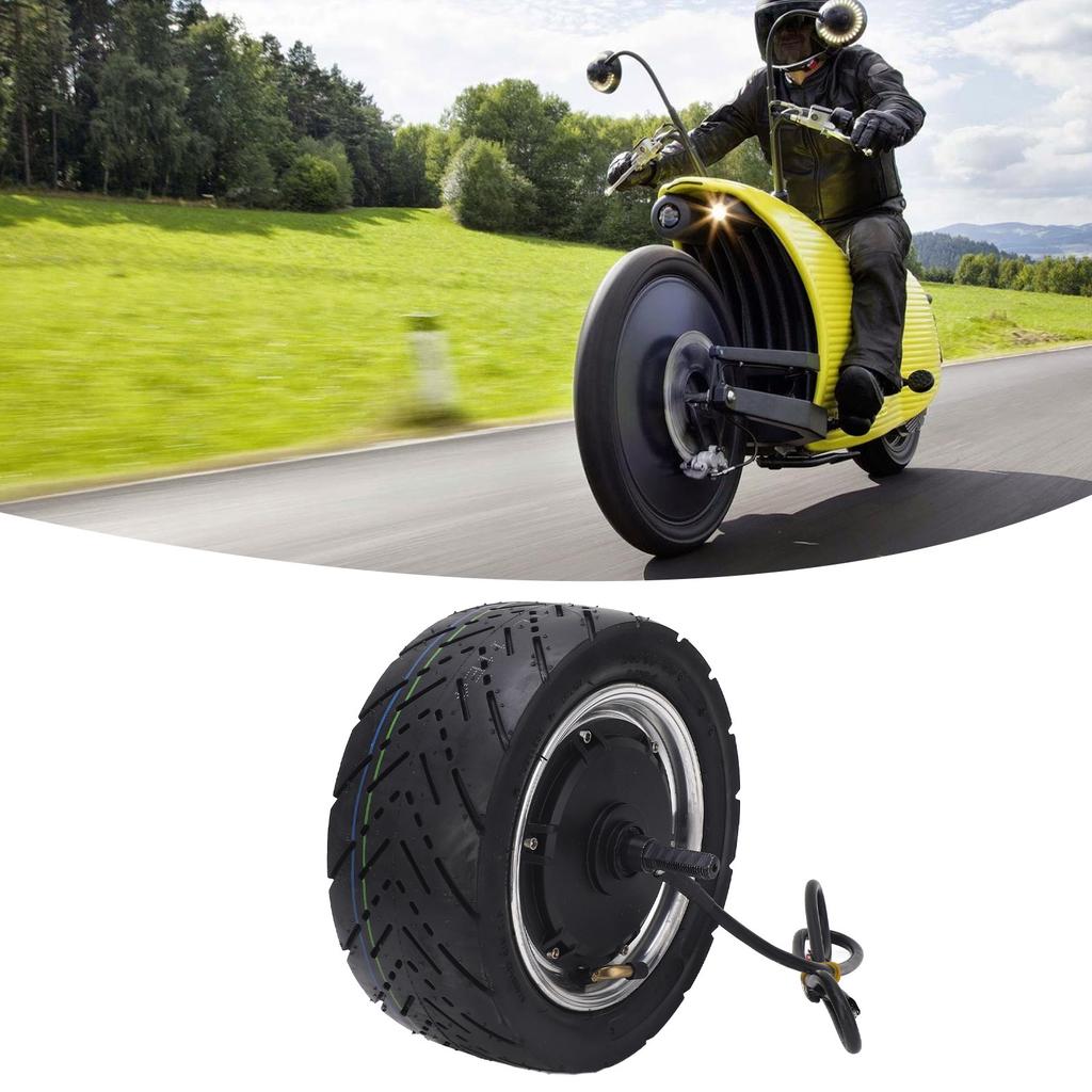 Vakuumreifen Bürstenloser Nabenmotor Leichtgewicht 48-72V Geräuscharm Geschwindigkeit Verbessern 11 Zoll Radnabe Motor für Elektrisches Motorrad