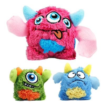 Squeaky Plush Dog Toy Interactive Puppy Toy Cute Soft Pet Toy Stuffed Dog Toys With Squeaker For Teething Chewing Training Fetch