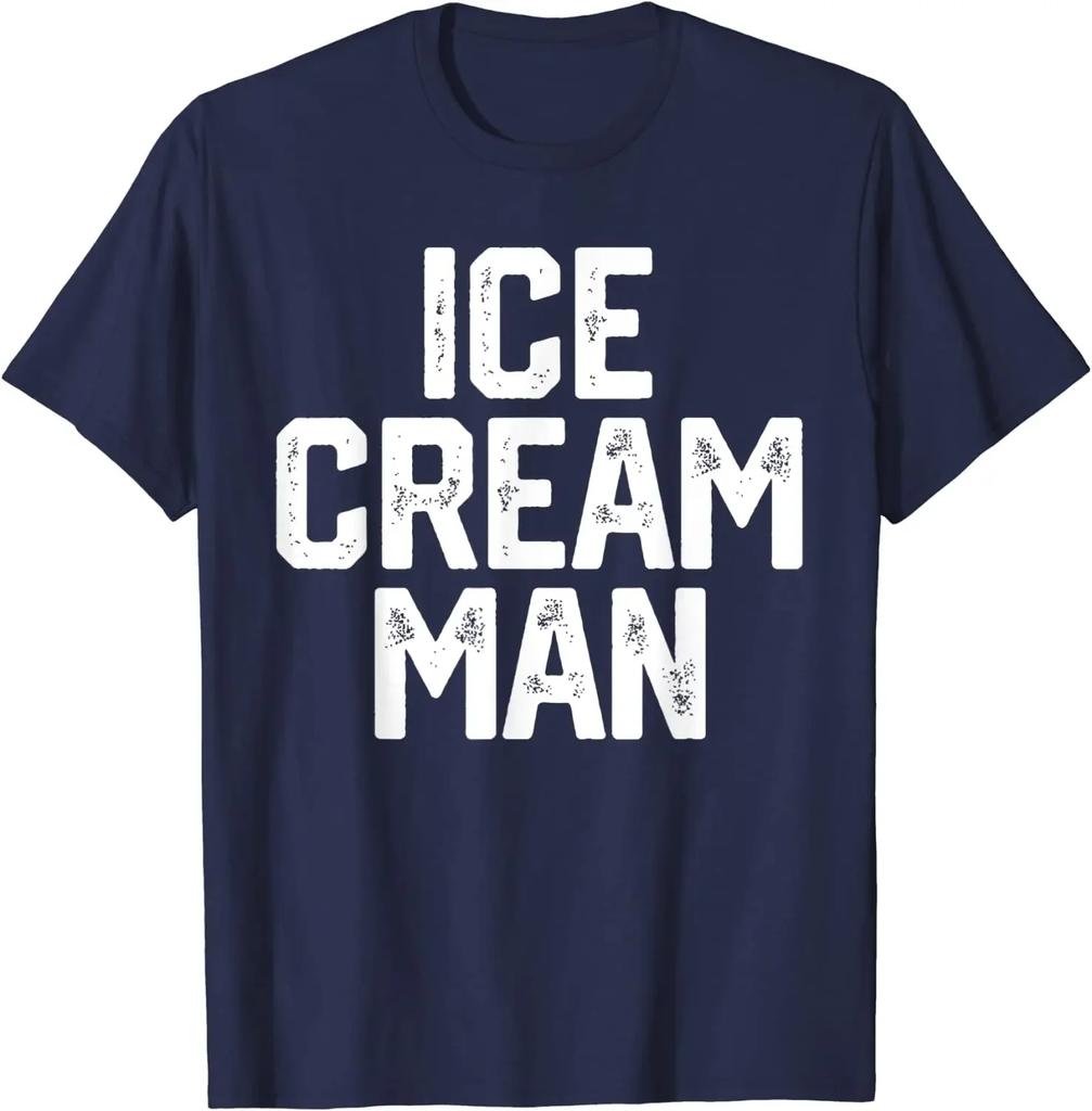 EISCREME-MANN Lustiges Partykostüm Vatertagsgeschenk Neuheit T-Shirt Eiscreme-Liebhaber Streetwear Lässig Baumwolle Tägliche T-Shirts