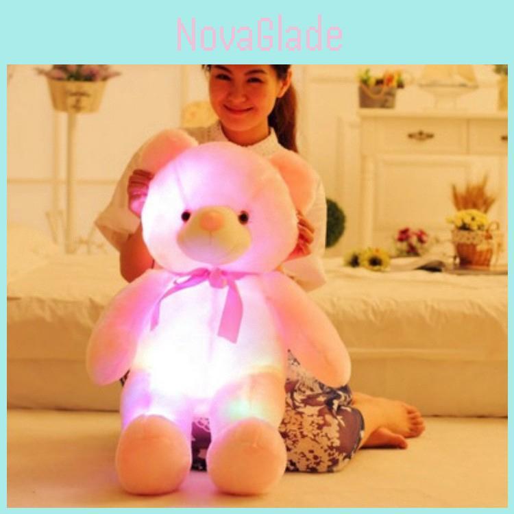 50cm Plush Led Teddy Bear With Colorful Glowing Lights For Magical Nights