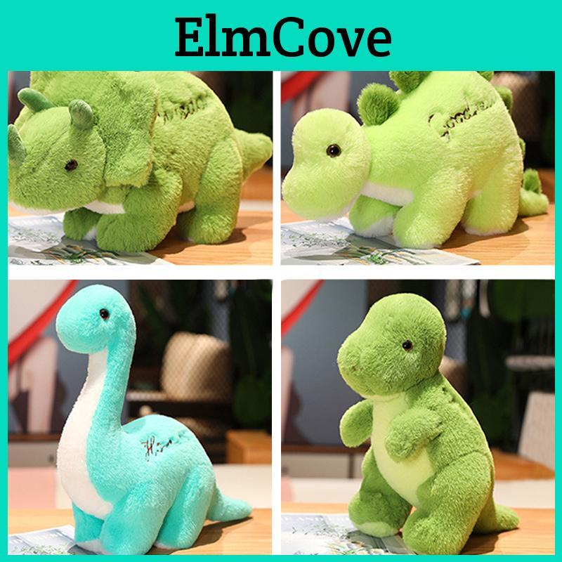 Jurassic Dinosaur Park Plush Toy Green Stegosaurus Triangular Dragon Tyrannosaurus Rex Cartoon Stuffed Animal