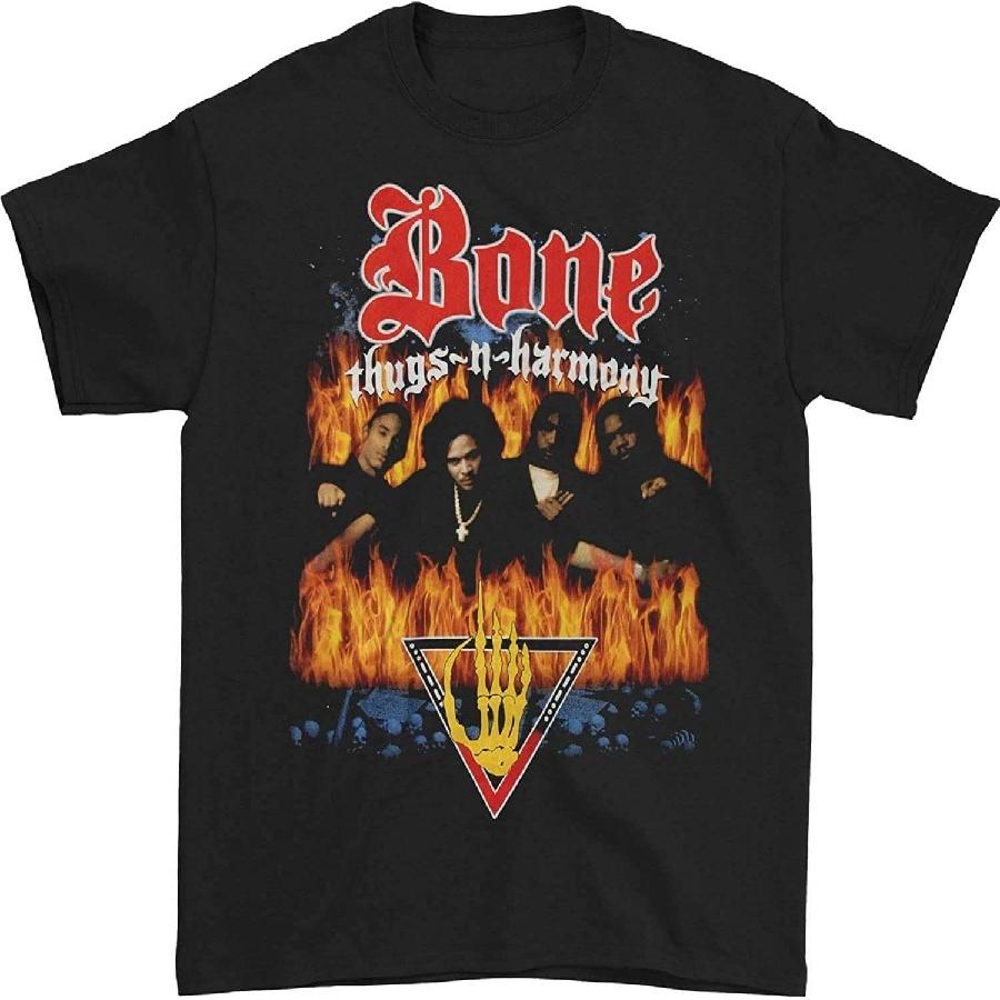 Bone Thugs-N-Harmony Men s Look into My Eyes T-Shirt Black _ Licensed Control Industry Merchandise S