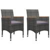 Maison Exclusive - Ensemble à manger de jardin 3 pcs Gris