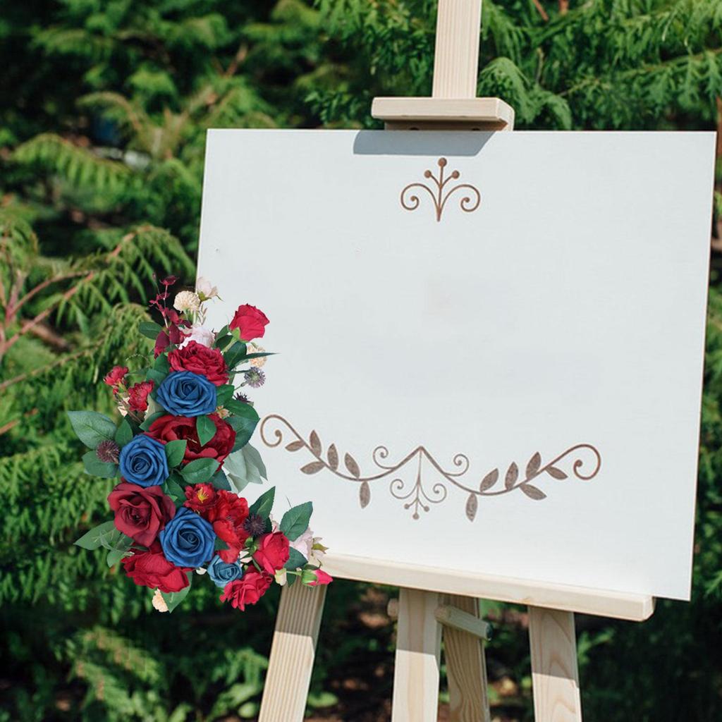 Artificial Flower Swag Handmade Centerpiece Garland for Reception Wall Party