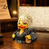 Creative Home Office Ornament Parton Memorial Duck Dolly Duck Figurine Country Music Statue Guitar-Themed Artistic Resin Animal Statue Decorative