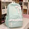 Schoolbag Girl Lace Backpack Women's New Spring and Summer Student Schoolbag Large Capacity Campus Cute High Value Backpack