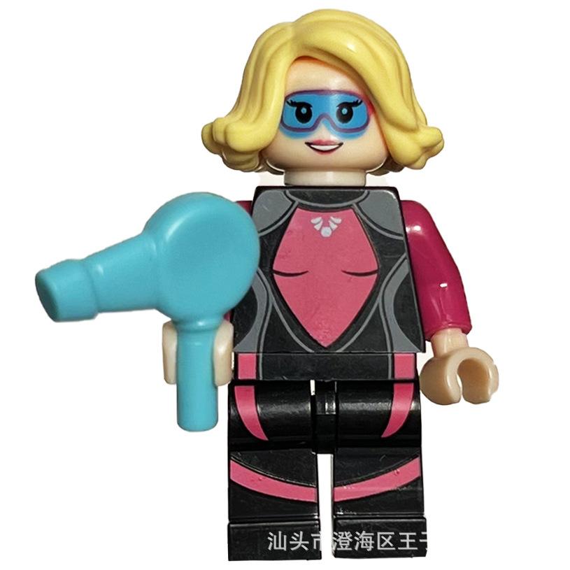 Ninja Warrior Superhero Doll With Weapon Single Building Block Assembly Toy