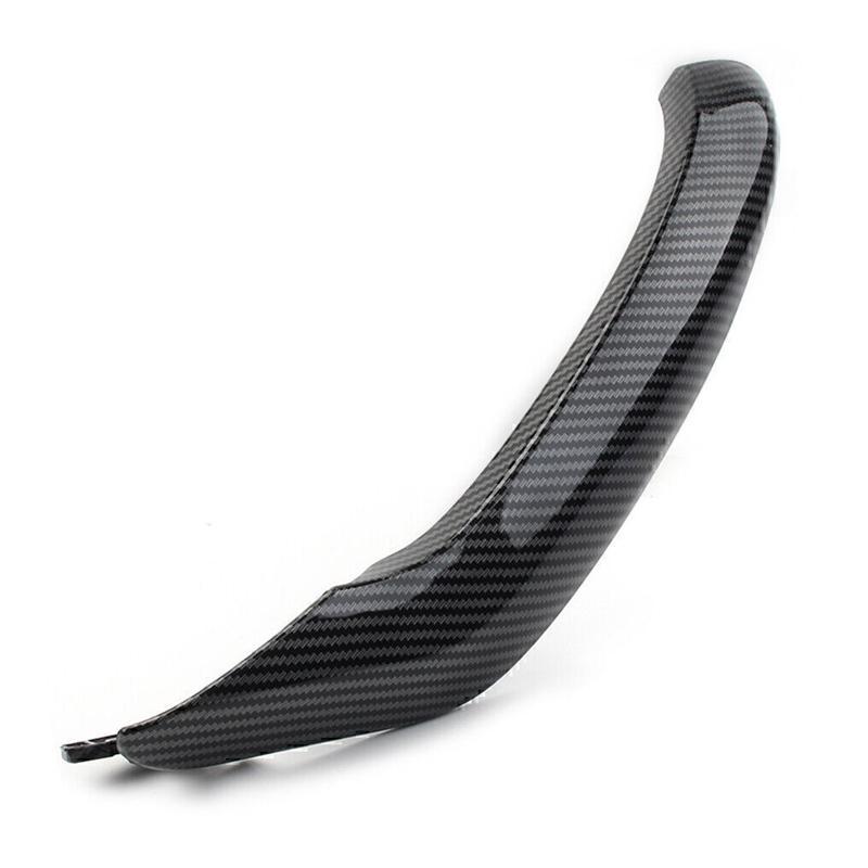 Left Inner Door Pull Handle Trim Cover Fit for BMW X3 X4 F25 F26 2010 2011 2012 2013 2014 2015 2016 2017 Carbon Fiber Style