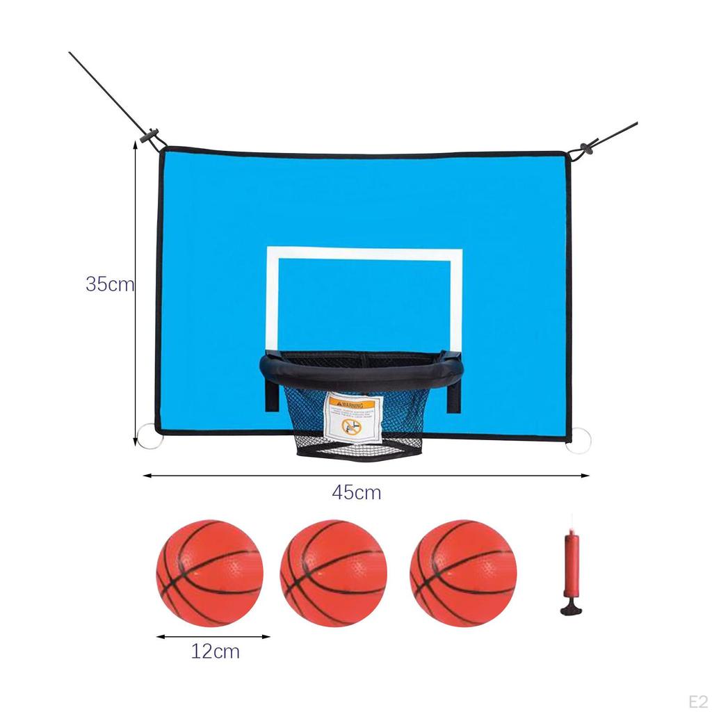 Verstellbarer Höhe Trampolin Basketballkorb Set - Lustige und Aufregende Ergänzung