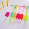 10Pcs Colorful Furry Portable Pen Case Squeeze Stress Relief Music Fun Creative Novelty Prank Decompression Toys Adults Kids