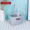 Handheld Wedding Candy Storage Basket with Handle Flower Basket  For Home Wedding Decor