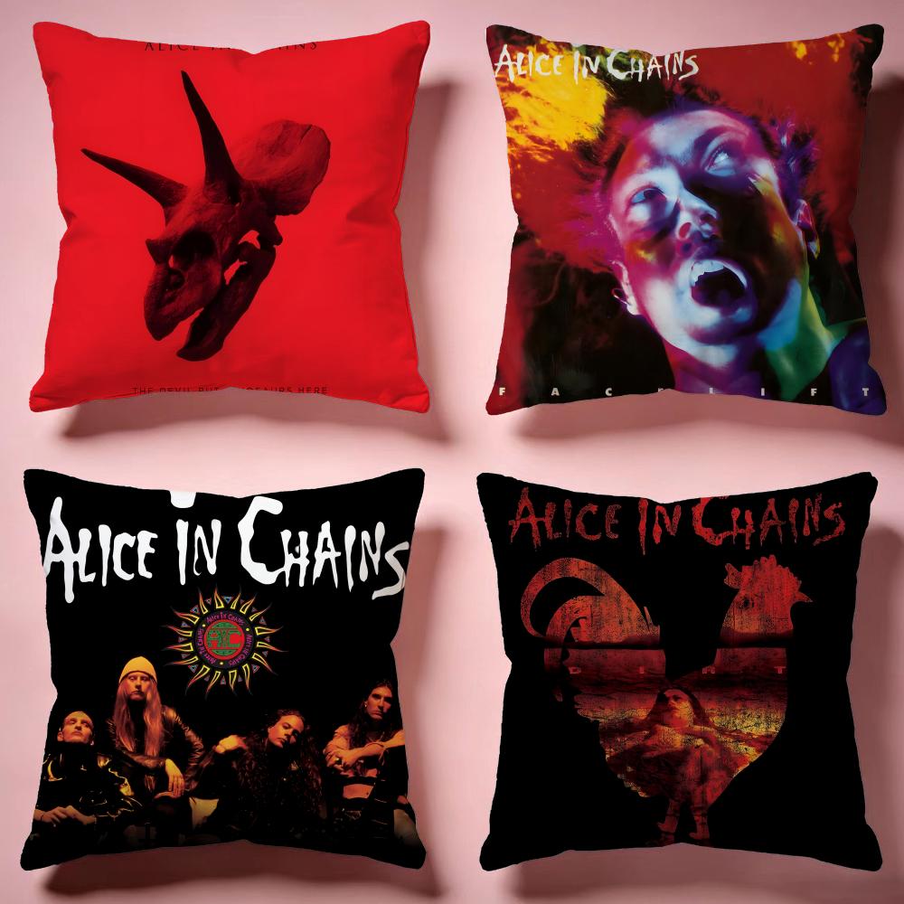 Heißes Alice In Chains Kissenbezug Kissenbezug Bequem Langlebig Kissenbezug Multi-Szene für Zuhause Büro Auto Sofa