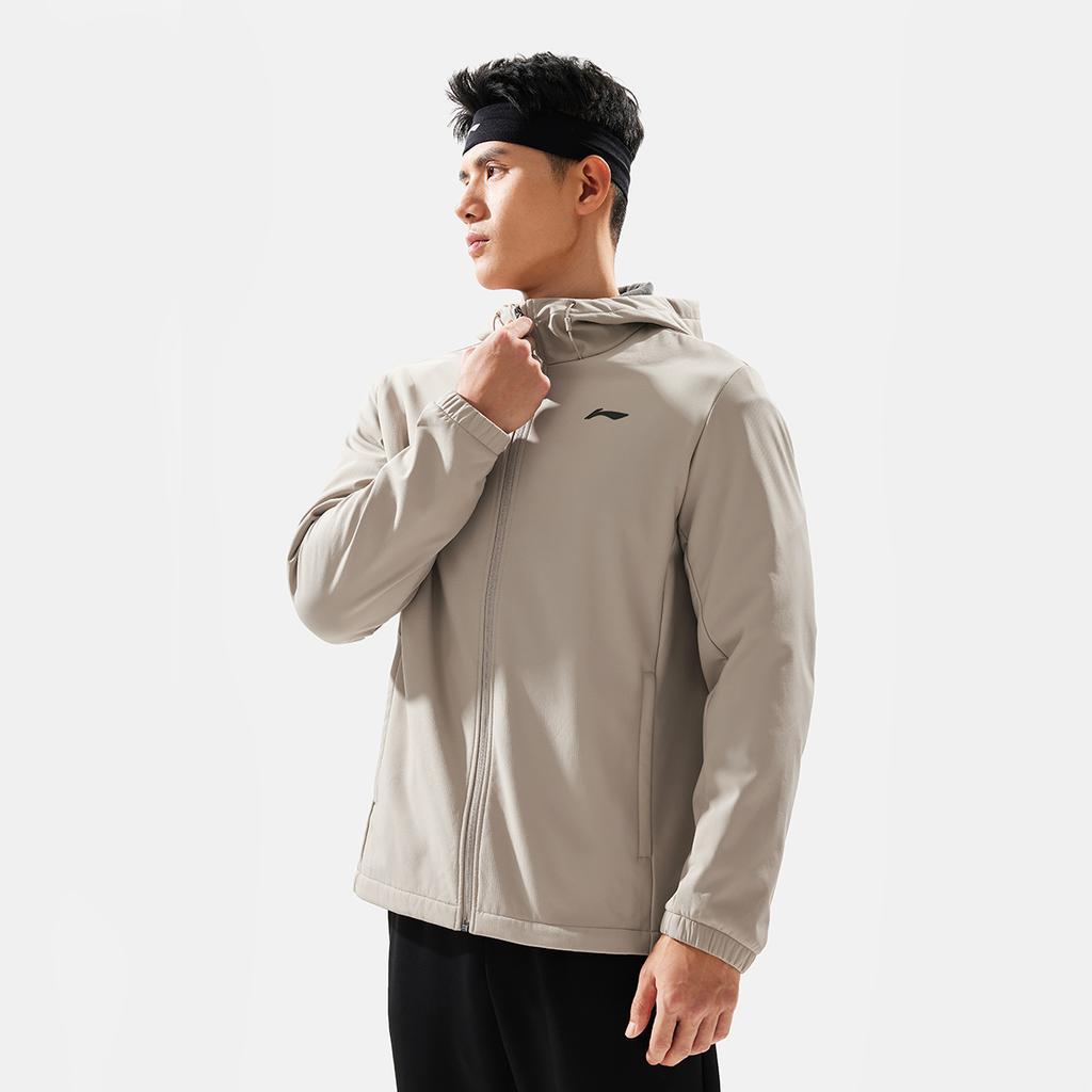 Li-Ning Wasserabweisende Bequeme Lässige Einfarbige Vielseitige Jacke Herrenjacken Staubgrau AFDU529-6
