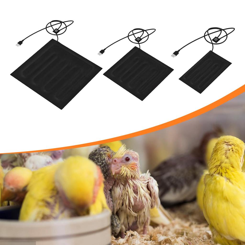 Mata Grzewcza dla Gadów Ogrzewacz Pod Zbiornik z Kontrolą Temperatury Wielofunkcyjna Mata Grzewcza USB do Zbiornika do Hodowli Żab Gekonów Inkubator