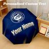 Parramatta Eels Automatic 8‑ribs Umbrella, Custom Name Text Personalized Folding Umbrella Rain Sun Gift