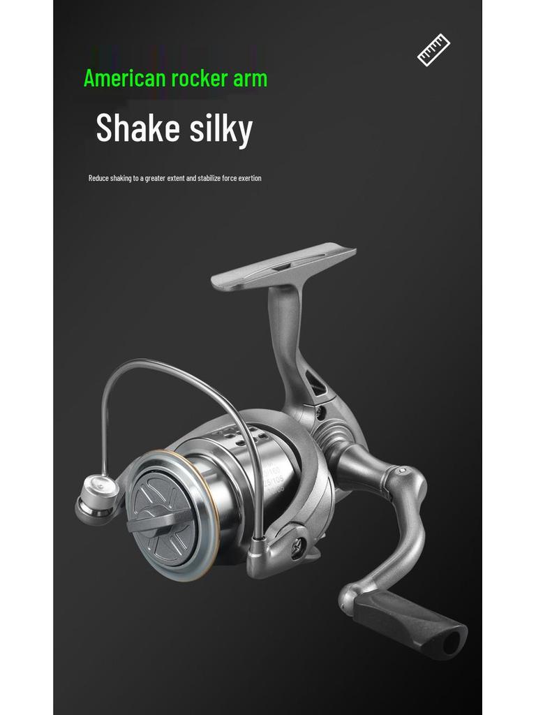 Compact Golf Spinning Reel with Metal Line Cup - Long Cast Genuine Micro Lure Fishing Reel for Casting and Rock Fishing Rods.