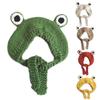 Cartoon Hat Knitted for Frog Hats Cute Party Costume Hat Unisex Winter Earflap C