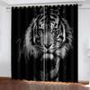Animal Wolf Tiger Leopard High Blackout Curtains Living Room Children's Room Bedroom Thick Shading Drape New Style Dark Curtain