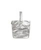Abeehums Glossy Oval Tote Bag Abh348-707 Silver