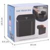 Lixeira de Carro com Tampa, Lixeira de Veículo Organizador Porta Lixo com Um Rolo de Sacos, Mini Lixeira de Armazenamento à Prova de Vazamentos para Carro, SUV, Escritório
