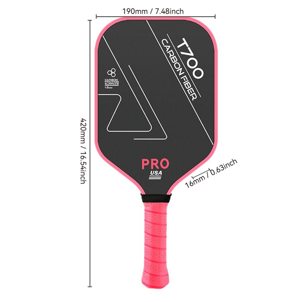 1pc T700 Pickleball Paddles Carbon Fiber USAPA Approved Pickleball Rackets Comfortable Non-slip Grip Pickle Ball Paddle