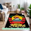 1pc Digital Printed Chair Rug for Home Office Use, Mozambique national football team Carpet Appropriate for All Seasons, Soft Area Carpet