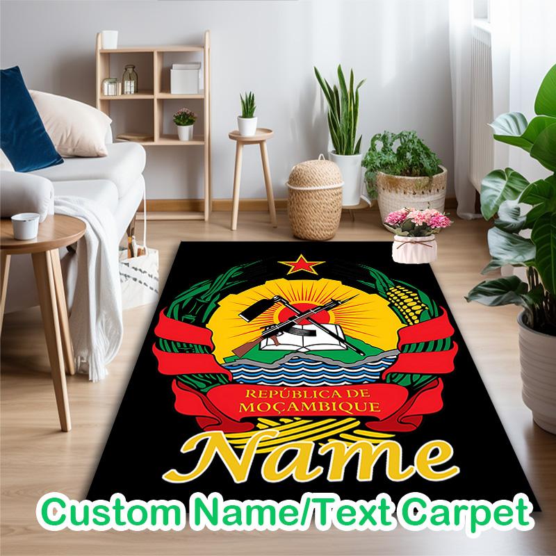 1pc Digital Printed Chair Rug for Home Office Use, Mozambique national football team Carpet Appropriate for All Seasons, Soft Area Carpet