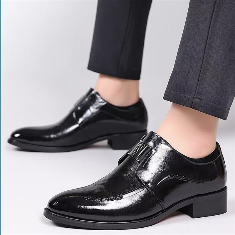Fashion Leather Shoes For Man Genuine Leather Casual Shoes Fashion Business Oxford Shoes High Quality Designer Work Shoes