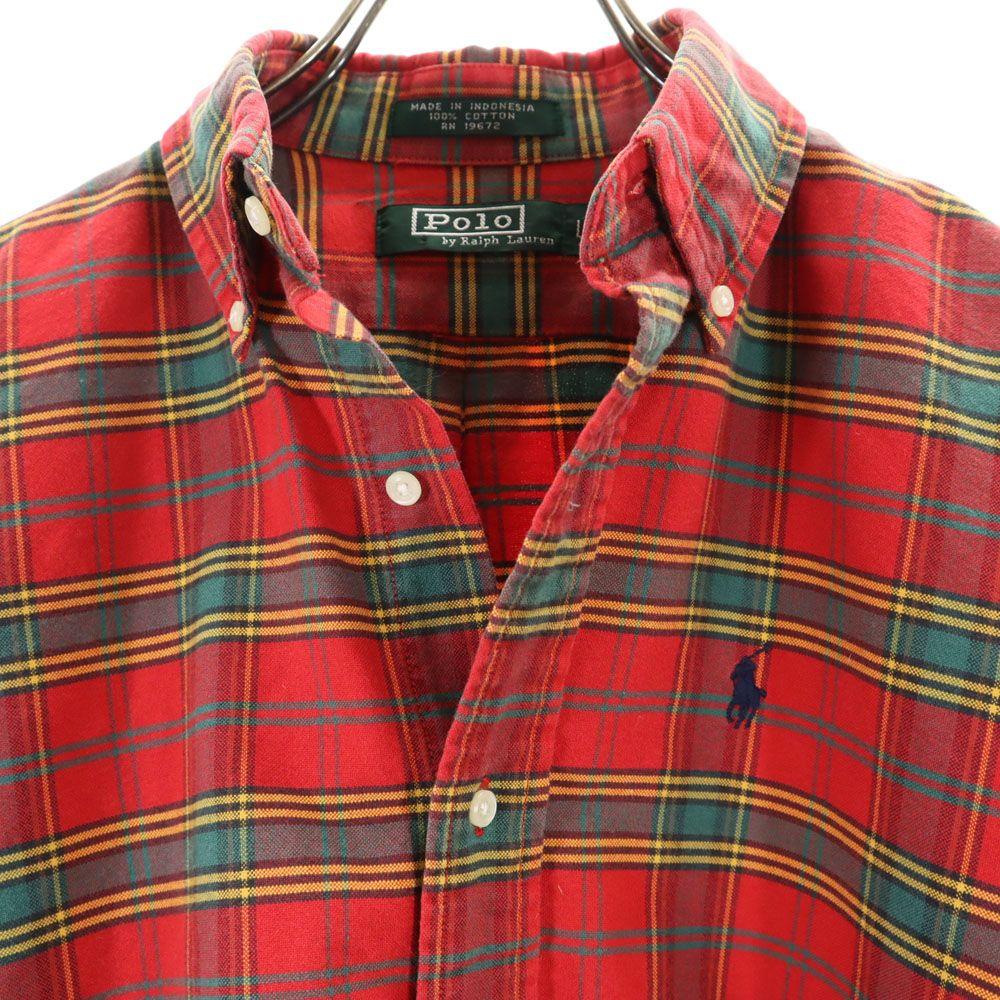 Polo by Ralph Lauren 80. léta Vintage Zelená visačka Klučičí Dlouhý rukáv Knoflíky Koš Pánský Použitý