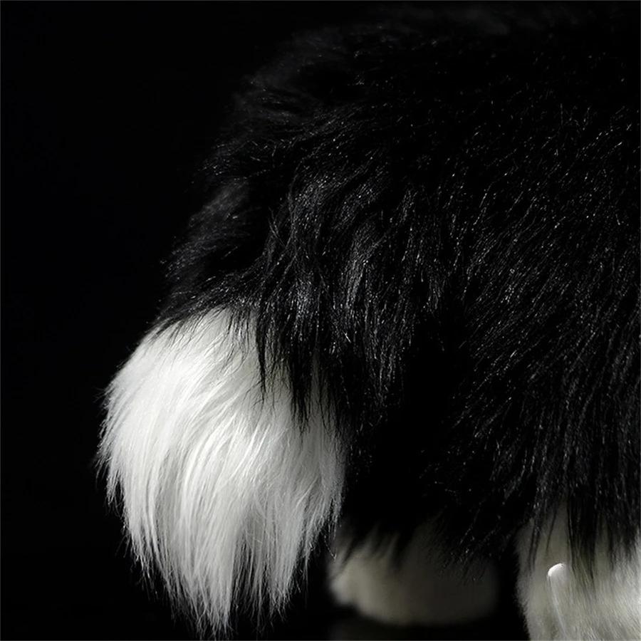 Border Collie Hohe Treue Anime Niedlicher Plüschtier Schäferhund Plüschtiere Lebensechte Tiere Simulation Stofftier Kawaii Spielzeug Geschenke
