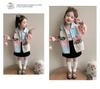 Mädchen Colorblock Jeansjacke - Trendige Frühling & Herbst Oberbekleidung für Kinder 2025