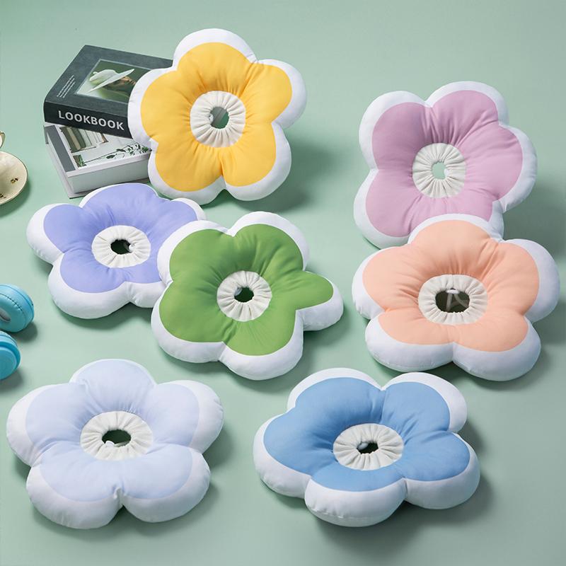 Cat Dog Recovery Collar Cute Flower Cone Elizabethan Collar for Small Medium Dogs Cats Anti-Bite Lick Adjustable Pet E-Collar