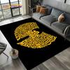 3D Wu T-TANG Clans Hip Hop Sign Rap Carpet Rug for Bedroom Living Room Home Sofa Decoration,Children Play Large Decor Floor Mat