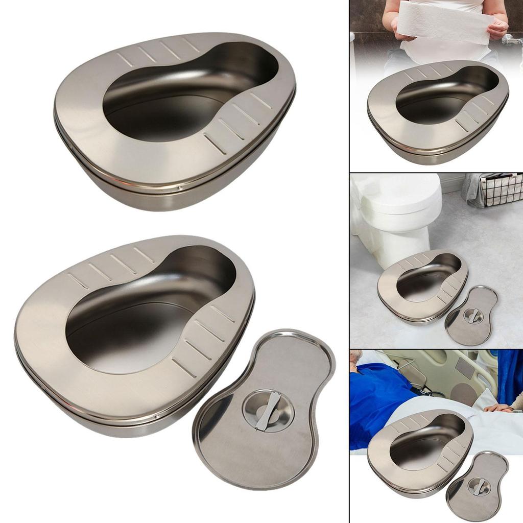 Orinal para Cama para Ancianos Inodoro de Cabecera Engrosado Resistente Multiusos Portátil Orinal Contenedor de Orina Fácil de Transportar para Hombres Mujeres Ancianos