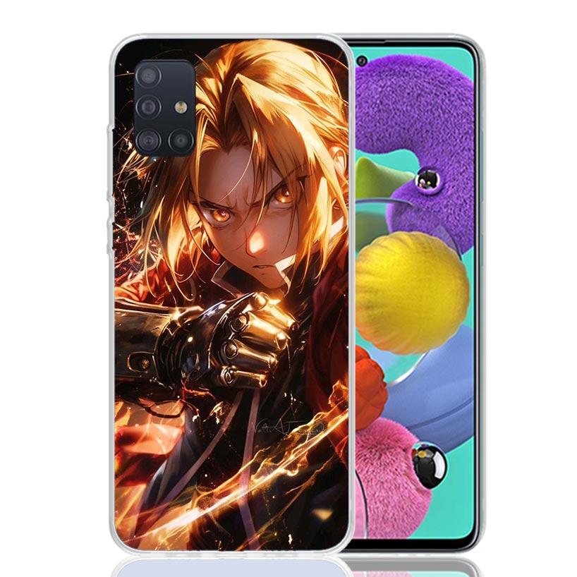 Anime F-ullmetal A-Alchemist Phone Case For Samsung Galaxy A52 A32 A22 A12 A02S A50S A30S A51 A31 AA71 Note 20 Ultra 10 S10 Plus