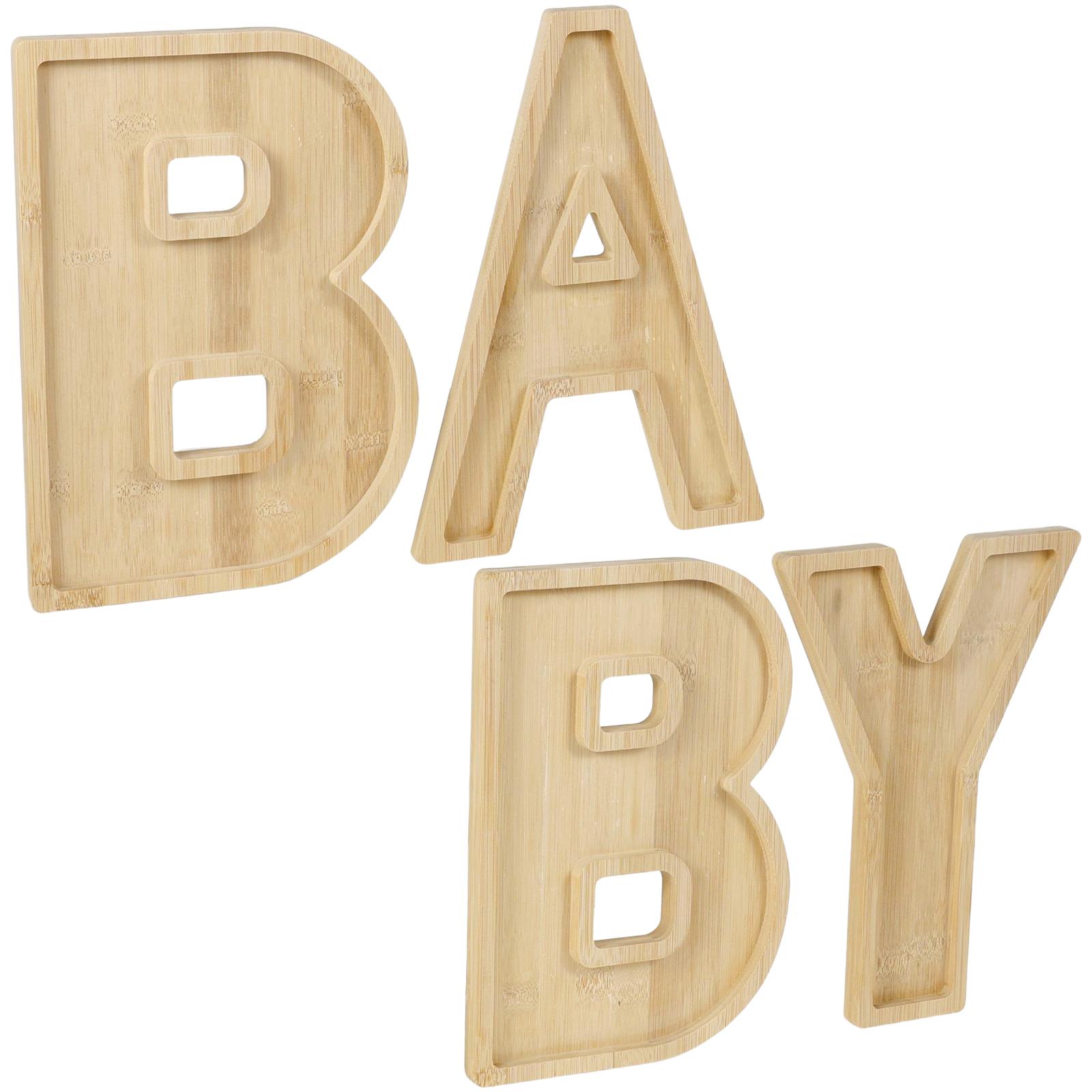 

Baby Charcuterie Board Letters Wood Charcuterie Letters Tray Fillable Letters Serving Tray Decorative Baby Shower Food Platter