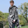 Men's Knitted Open Front Shawl Wrap Soft Warm Vintage Poncho Cape Casual Oversized Shawls Cardigan Wraps Scarf Blanket Lightweight Shawl Scarf for Men