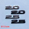 1Pc 3D Metal 2.0 2.5 AWD Logo Letters Car Trunk Emblem Badge Decal 2.5 AWD Sticker Accessories