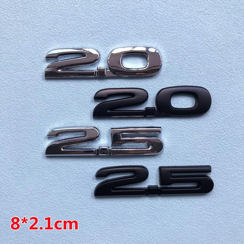 1Pc 3D Metal 2.0 2.5 AWD Logo Letters Car Trunk Emblem Badge Decal 2.5 AWD Sticker Accessories