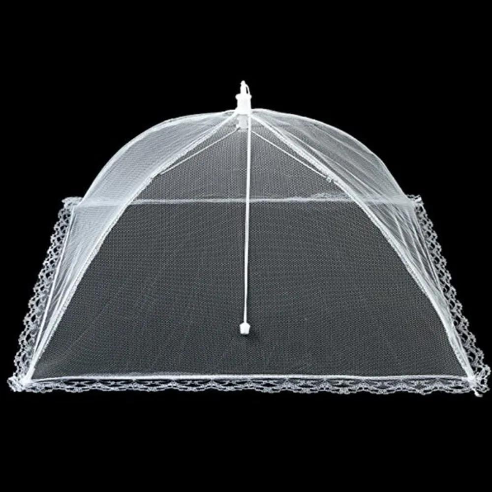 Foldable Food Mesh Cover Fly Anti Mosquito Pop-Up Food Cover Umbrella Meal Vegetable Fruit Breathable Cover Kitchen Accessories.