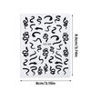 Nails Art Stickers Snake Nail Sticker Black Snake Nail Decals Self-Adhesive Nail Sticker Nail Art Decorations